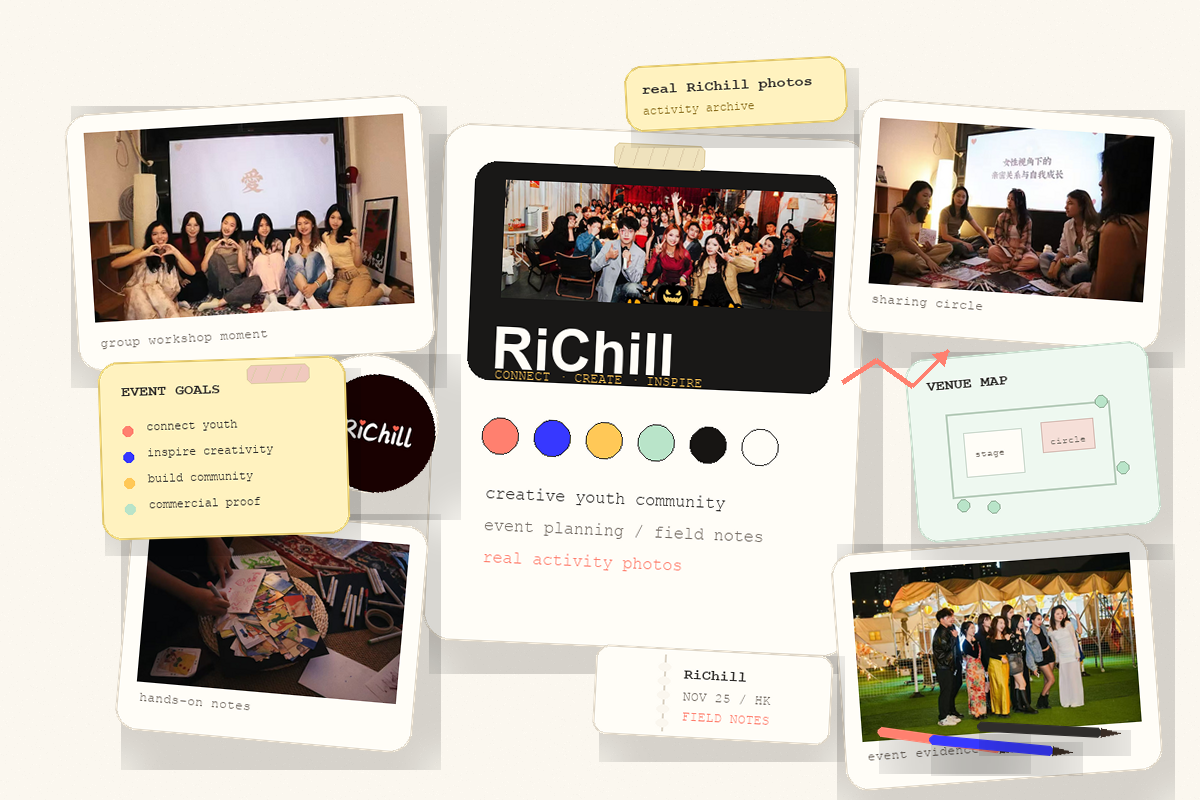 RiChill Creative event portfolio cover